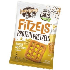 Lenny&Larrys Lenny&Larry's Fitzels Protein Pretzels 85 g - boujie mustard PROŠLÉ DMT 5.4.2025