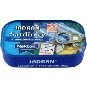 Nekton Sardinky Jadran 125 g - v rostlinném oleji
