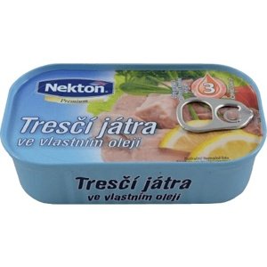 Nekton Výběrová tresčí játra ve vlastním oleji 115 g