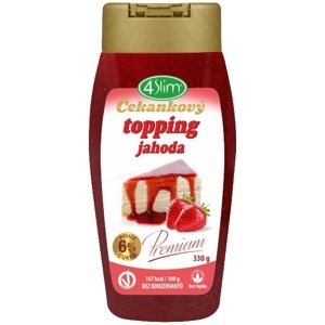 4Slim Čekankový topping 330 g - jahoda