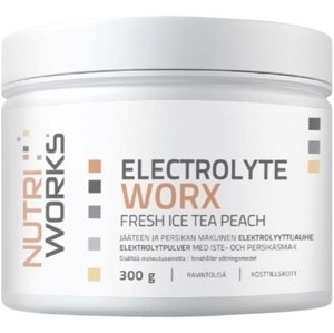 NutriWorks Electrolyte worx 300 g - broskvový ledový čaj