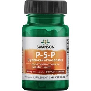 Swanson Vitamin B6 P-5-P 40 mg vitamin B6 60 kapslí