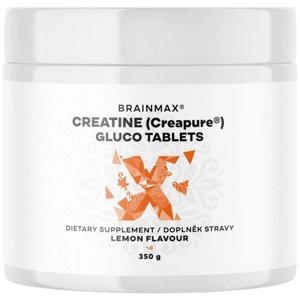 BrainMax Creatine Creapure® Gluco tablets Lemon Kreatin monohydrát tablety Citrón 350 g 115 tablet
