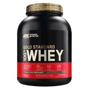 Optimum Nutrition 100% Whey Gold Standard 2270 g - bílá čokoláda/malina
