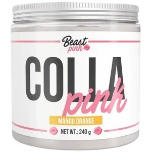 GymBeam BeastPink Colla Pink 240 g - mango/ pomeranč