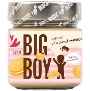 BIG BOY Vanilková makronka - Krém z mandlí a arašídů s příchutí vanilkové macronky 220 g