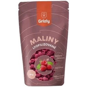 GRIZLY lyofilizované 50 g - maliny