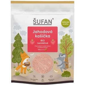 Šufan kašička BIO nemléčná 180 g - jahodová