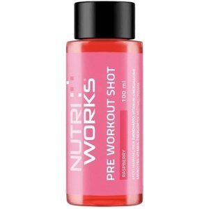 Nutriworks Pre-Workout SHOT 100 ml - malina