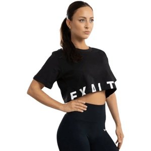 Exalted Dámské SIGNATURE crop tričko černá - XS