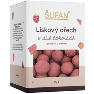 Šufan Lískový ořech 170 g - bílá čokoláda/jahoda a malina