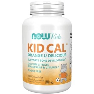 Now Foods Kid Cal, Vápník, Hořčík a Vitamin D pro děti 100 bonbónů