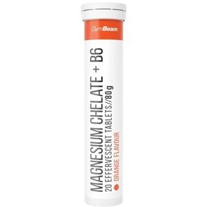 GymBeam Magnesium chelate + B6 20 šumivých tablet - pomeranč