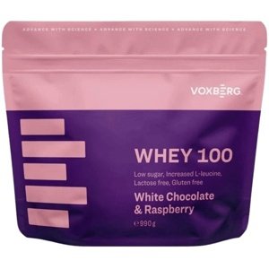 Voxberg Whey Protein 100 990 g - bílá čokoláda/malina