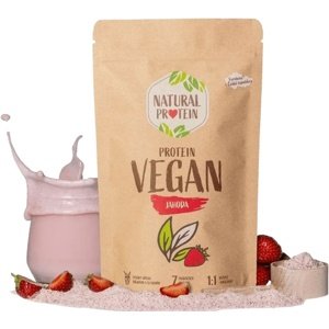 Natural Protein Veganský protein 350 g - jahoda