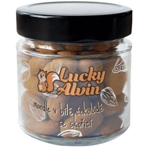 Lucky Alvin Mandle v bílé čokoládě se skořicí 120 g