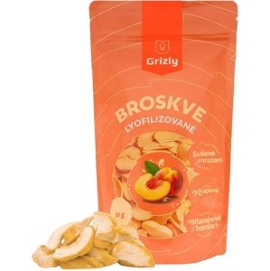 GRIZLY lyofilizované 50 g - broskve