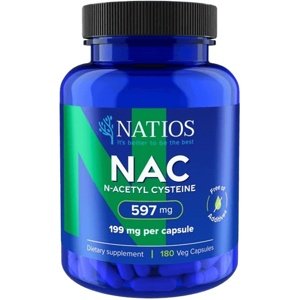 NATIOS N-Acetyl Cysteine NAC 199 mg 180 veganských kapslí