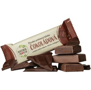 Natural Protein Proteinová tyčinka s kolagenem 50 g - čokoláda