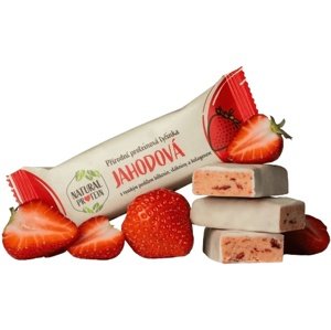 Natural Protein Proteinová tyčinka s kolagenem 50 g - jahoda