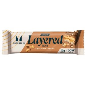 Myprotein Layered Crispy Protein Bar 58 g - čokoláda/ karamel