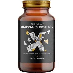 BrainMax Omega-3 Fish Oil 60 softgel kapslí