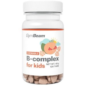 GymBeam B-komplex tablety na cucání pro děti 120 tablet - meruňka