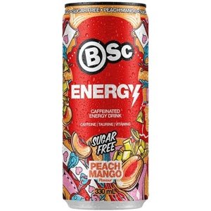 BSC Nutrition Energy drink 330 ml - broskev/ mango