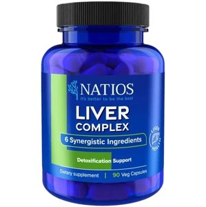 Natios Liver Complex Komplex 6 složek na játra 90 veganských kapslí