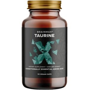 BrainMax Taurine taurin 825 mg 90 rostlinných kapslí