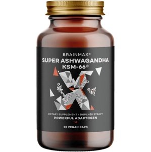 BrainMax Super Ashwagandha extrakt KSM-66® - 100 rostlinných kapslí