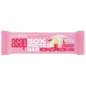 GymBeam ASAP 50% Protein Bar 50 g - jahoda
