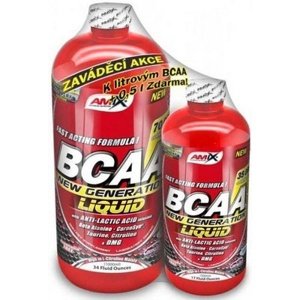 Amix Nutrition Amix BCAA New Generation 1000ml + 500ml ZDARMA - malina