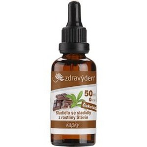 Zdravý den Stevia kapky 50ml - čokoláda
