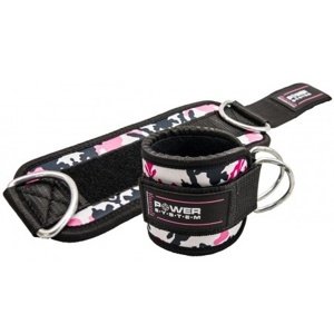 Power System Kotníkový adaptér Ankle Straps Camo - černo/růžová
