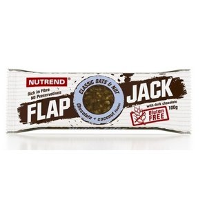 Nutrend FLAPJACK GLUTEN FREE 100 g - čoko/kokos s hořkou čokoládou