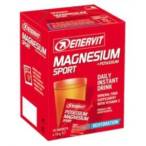 Enervit Hořčík + Draslík (Magnesium + Potassium Sport) 10x15 g - citron