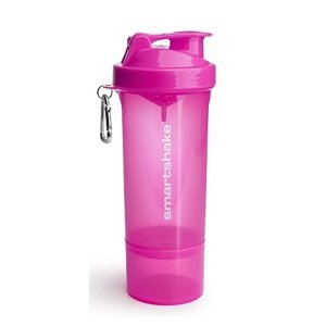 Smartshake Slim Šejkr smoke 400 ml + 100 ml - Neon Pink