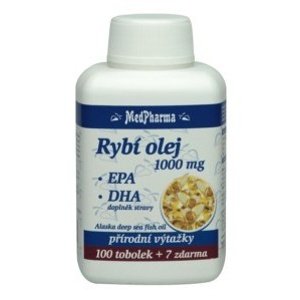 MedPharma Rybí olej 1000mg + EPA + DHA 107 tobolek