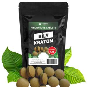 Rage Fitness Bílý kratom v tabletách 0,5g/tab 100 + 20 tablet zdarma