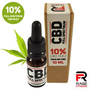 Rage Fitness CBD olej full spectrum Ragefitness 10% 10ML 1+1