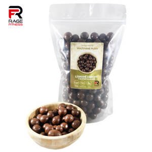 Rage Fitness Lískové ořechy v mléčné čokoládě 250 g