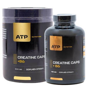 ATP Nutrition AKCE ATP Nutrition Creatine Caps + B6 500 tob + ZDARMA Creatine Caps + B6 180 tob