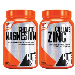 Extrifit AKCE Extrifit Magnesium Chelate 120 cps + ZDARMA Zinc Chelate 100 cps