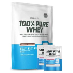 BioTech USA 100% Pure Whey Protein, 1000 g Příchuť: Čokoláda/Arašídové máslo