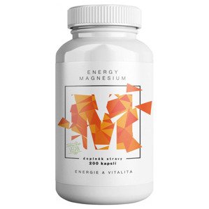 BrainMax Energy Magnesium 1000 mg 200 kapslí (Hořčík malát, 164 mg)