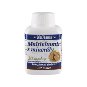 MedPharma Multivitamín s minerály 30 složek 107 tablet
