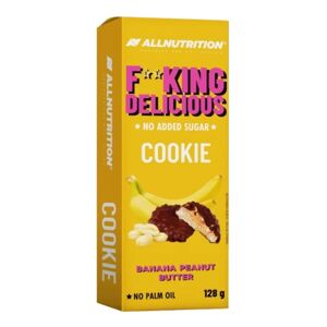 AllNutrition Fitking Delicious Cookie, 128 g Příchuť: Banán/Arašídové máslo