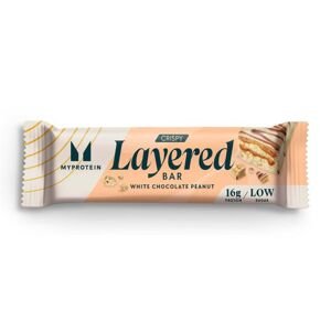 MyProtein Crispy Layered Bar, 58 g Příchuť: Bílá čokoláda/Arašídy