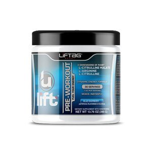Liftag Sport U-Lift Pre-Workout, 390 g Příchuť: Zelené jablko